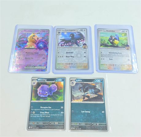 2025 Pokemon cards lot of 5