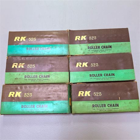 6 NOS RK 525 Chains