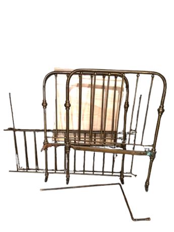 Antique Brass Baby Crib