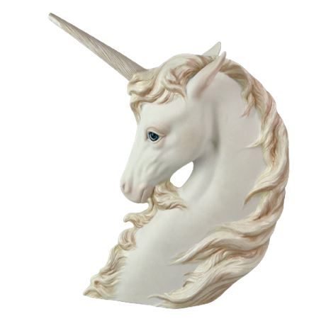Oldham Porcelain Unicorn Bust