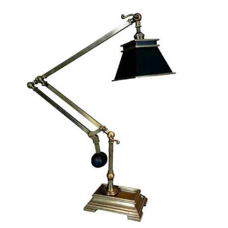 Visual Comfort Co Cantilever Brass Desk Lamp