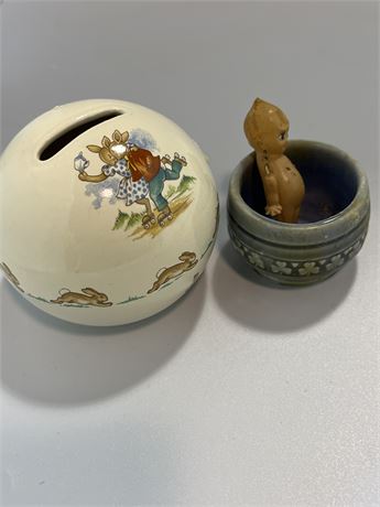 Delft, kewpie, bunnykins lot