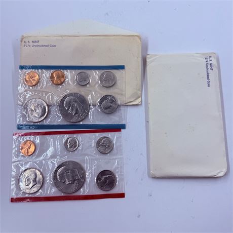 2x 1974 US Mint Uncirculated Sets