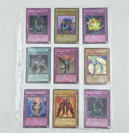 1996 Yu-gi-oh! cards, Lot of 9