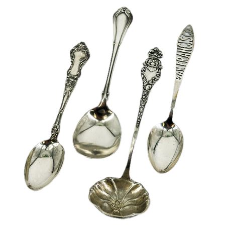 Lot of Assorted Vintage Sterling Silver Spoons