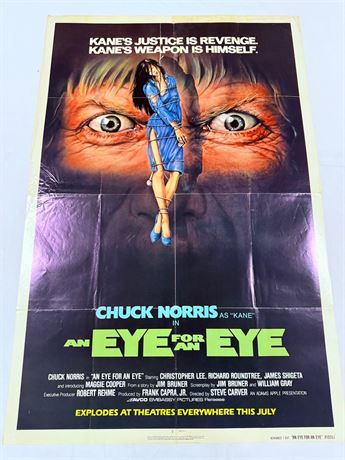 An Eye For An Eye Original 27x41” Movie Poster