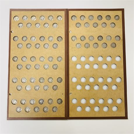 100% COMPLETE Mercury Dime Set 1916-1945