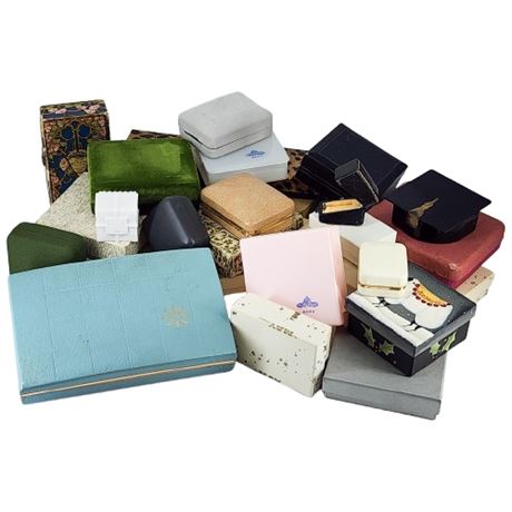 Large Lot Vintage Jewelry Presentation Boxes