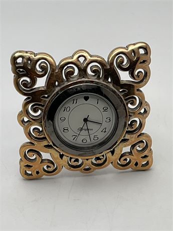 Brighton Genova, 4 inch mantle or desk clock