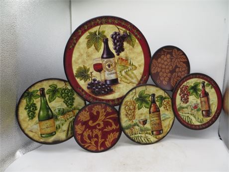 Metal Wine Plaque