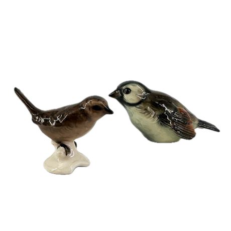 Pair of Vintage Goebel Porcelain Birds