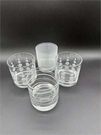 Four Cocktail Highball Glasses