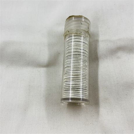1964-D GEM BU $5 Roll Silver Dimes