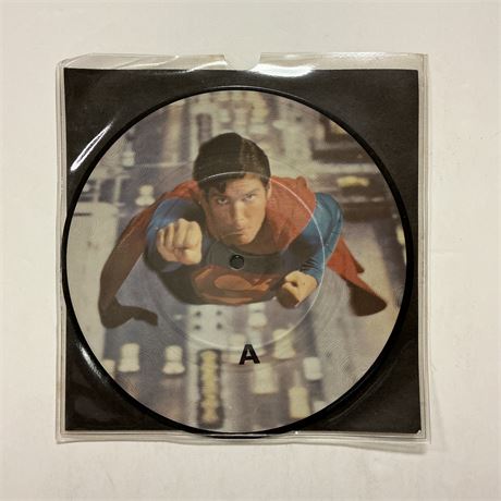 Superman Picture Disc 45 Vinyl Record