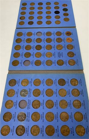 85 pc 1941-1962 Lincoln Head 1 cent Coin Collection