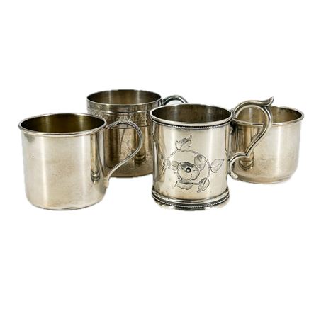 Lot of Silver Plate Baby Cups