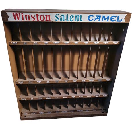 Winston Salem Camel Cigarette Sale Display Metal Case
