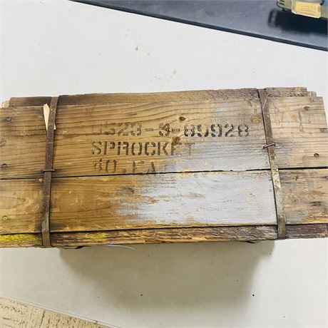 NOS Crate WW2 Surplus Harley Davidson Sprockets