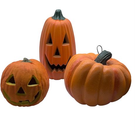 Lighted Jack-O-Lanterns