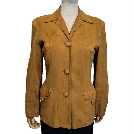 Vintage DAWZ WESTERN WEAR Doeskin Suede Jacket