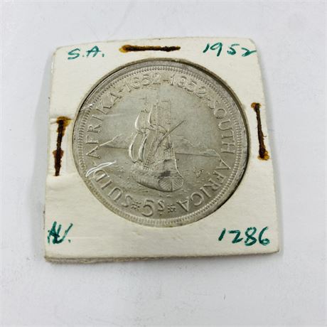 AU 1952 South Africa 5 Shilling