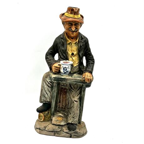 Vintage Decorative Wine Figurine