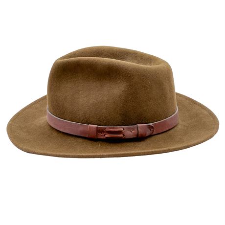 Eddie Bauer 100% Wool Lite Felt Fedora Hat