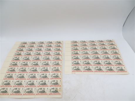 1962 150th Anniversary of Louisianna Statehood  4 Cent Stamps