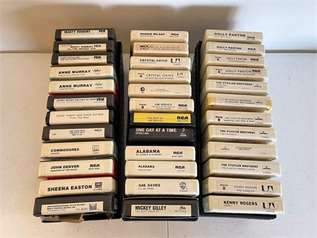 Large Lot of 8-Track Tapes