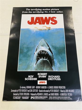 JAWS 27x40 Movie Poster - ROLLED