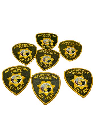 Seven (7) Vegas Police Patches