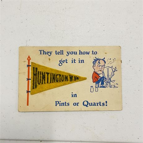 Antique Huntington W Va Postcard