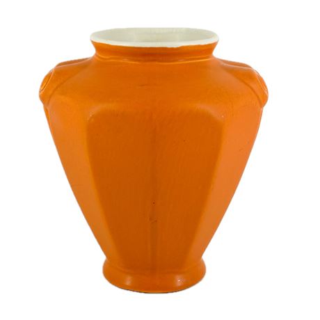 Vintage Coors Pottery Orange Vase