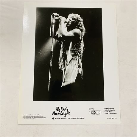 The Who Original Press Photo