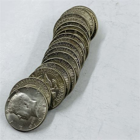 $10 Roll 1967-69 Kennedy Half Dollars