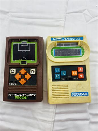 1970’s Mattel Soccer + Football Handheld Games