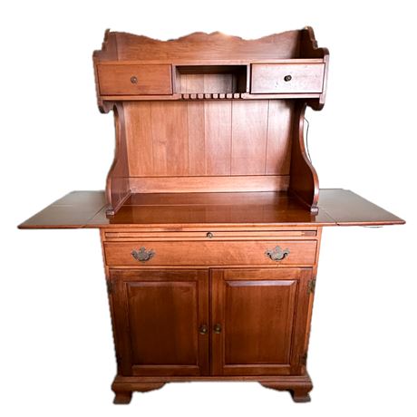 Vintage Colonial Style Cupboard w Hutch
