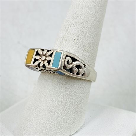 5.5g Sterling Ring Size 8.75