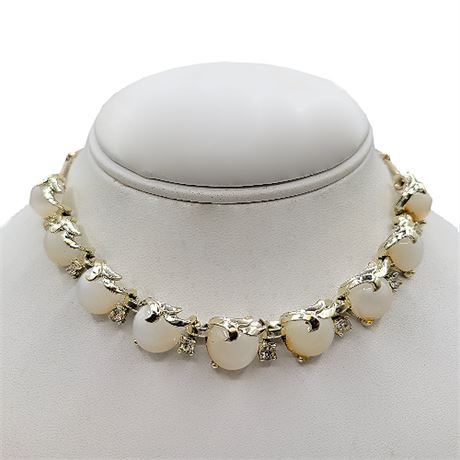 Vintage Mid-Century Rhinestone Choker Necklace