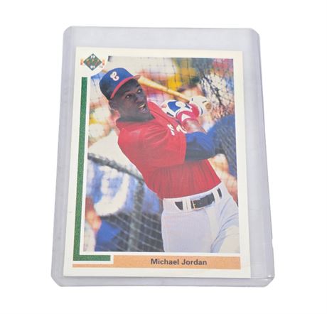 Michael Jordan Baseball Card 1991 Upper Deck