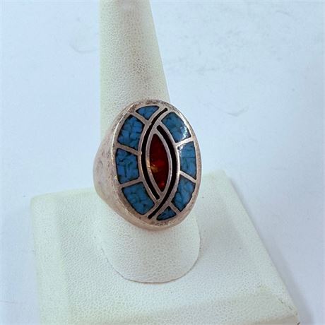 26.7g Southwest Sterling Ring Size 10.5