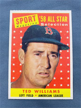 1958 Topps Ted Williams All Star Card