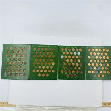 Near Complete Wheat Penny Set
