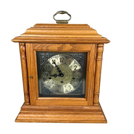 Emperor Berwyck Oak Mantel Clock