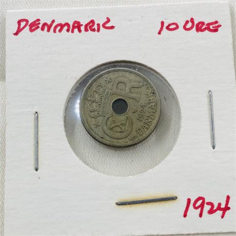 1924 Denmark 10 Ore