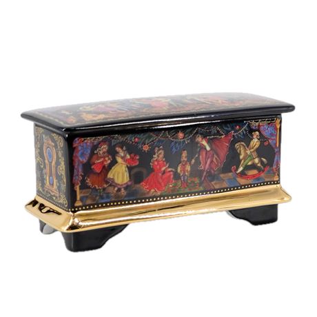 Vintage 1991 Ardleigh Elliott Porcelain Russian Trinket Box