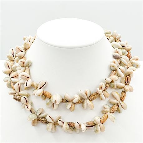 Vintage Cluster Shell Necklace