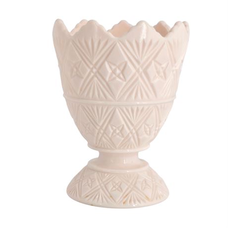 VTG NAPCO Pink Milk Glass, Flower Vase