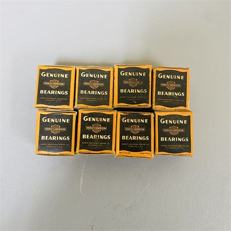 8 NOS WW2 Surplus Harley Davidson Bearings