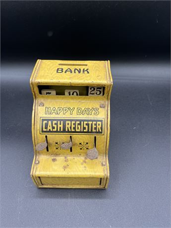 Happy Days cash register bank w/key J. Chein & Co